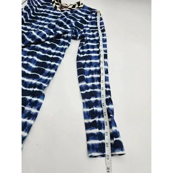 Tory Burch Women's Size S Hollie Long Sleeve Tie-Dye Tee Dress Blue/White - Picture 5 of 6